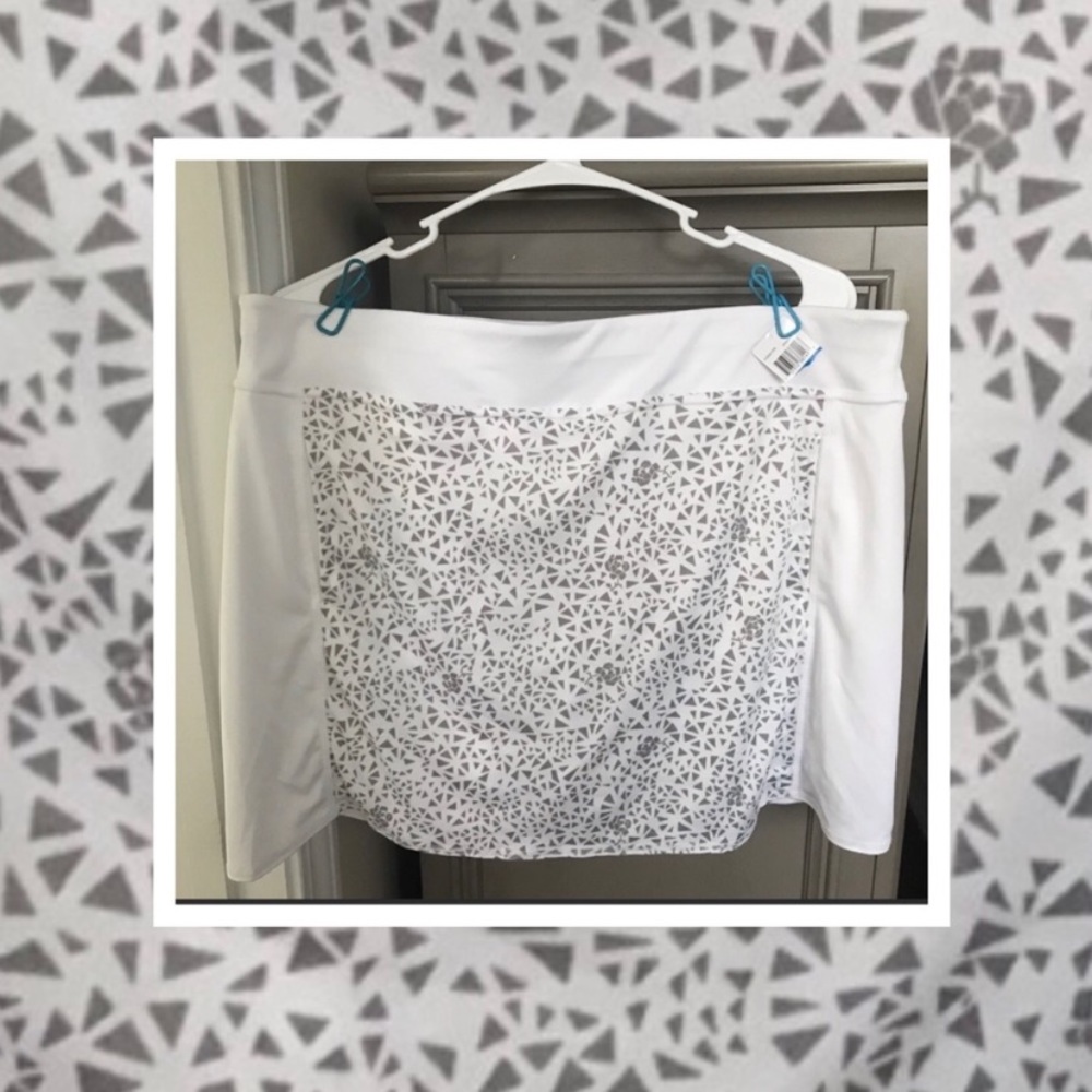 White PGA Tour Golf Skort